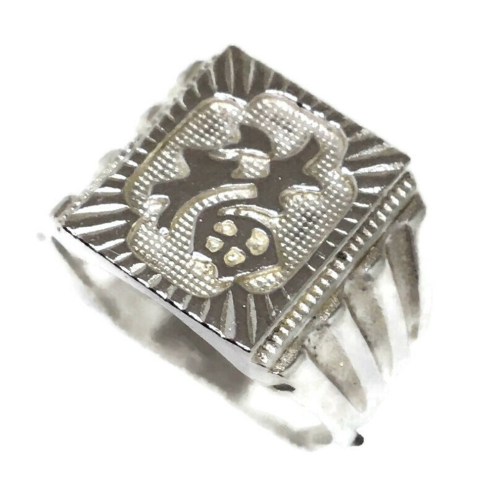 good fortune Men ring Anti-Tarnish silver Band s8
